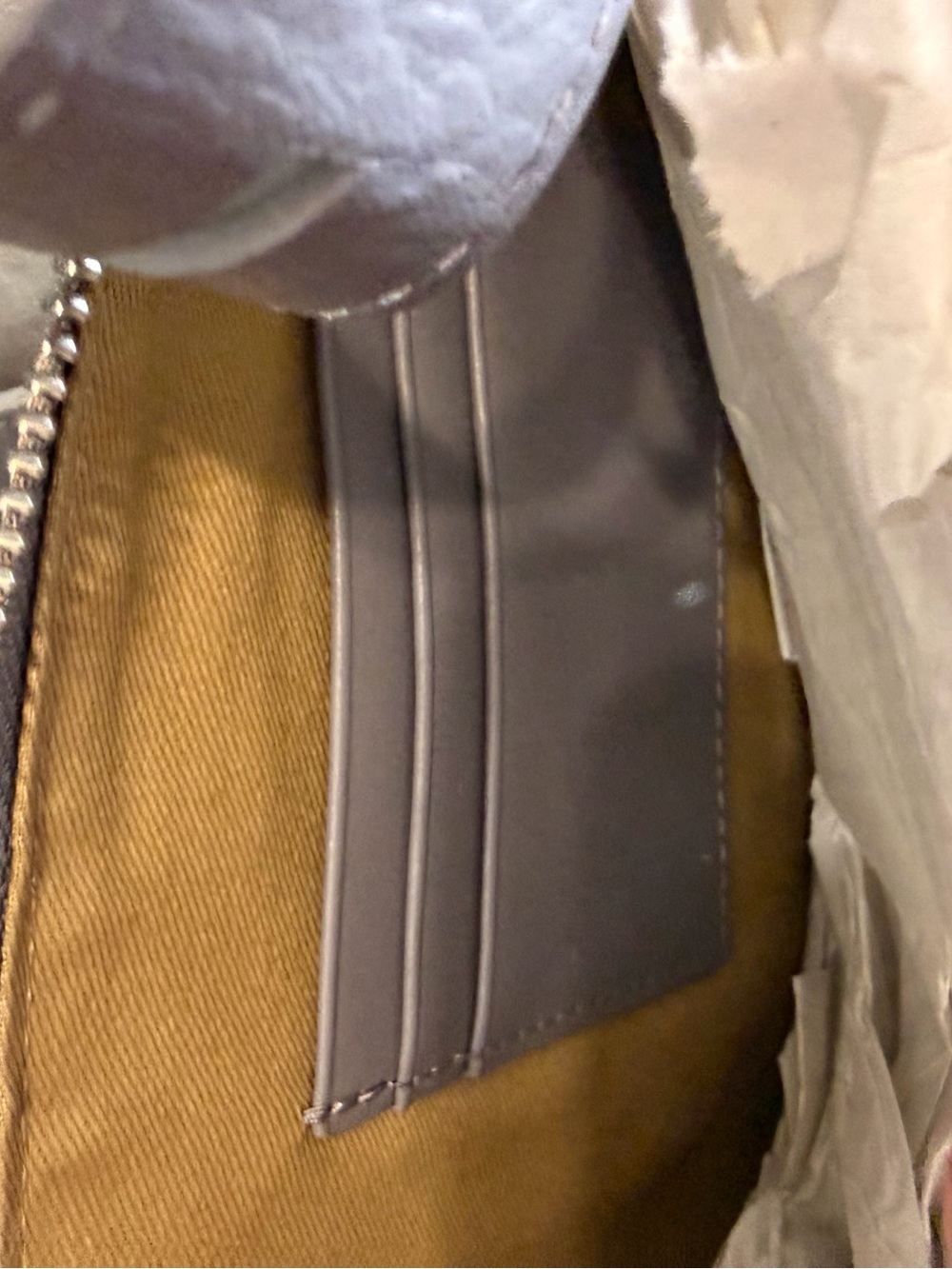 New With Dust Bag $249 AllSaints Half-Moon Crossbody Bag in Light Gray - Picture 13 of 15